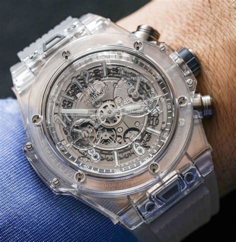 hublot sapphire watch.